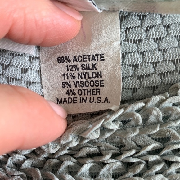 Vintage Donna Jessica art to wear silk blend patchwork tunic top size XL - Picture 6 of 13